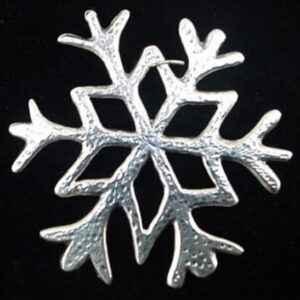 Japanese Snowflake Sterling Christmas Ornament 1983 by Hand & Hammer #0534