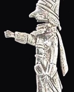 Nutcracker Sterling Christmas Ornament 1986 Hand and Hammer #0681