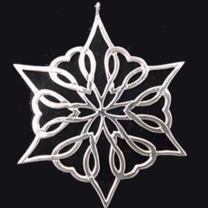 Sweetheart Star Sterling Christmas Ornament 1987 by Hand & Hammer #0740