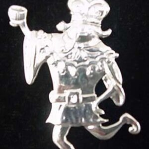 Old King Cole Sterling Christmas Ornament 1988 by Hand & Hammer #0824