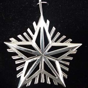 Christmas Star 1988 made for Washington National Cathedral Sterling Ornament #0854