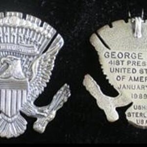 George HW Bush Presidential Seal Christmas Ornament 1989 Hand & Hammer