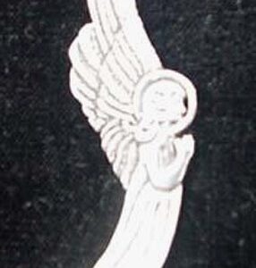 Guardian Angel Sterling Christmas Ornament #0961 by Hand & Hammer 1990