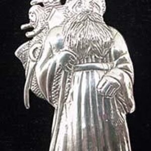 Father Christmas Santa Sterling Ornament 1993 by Hand & Hammer #0970