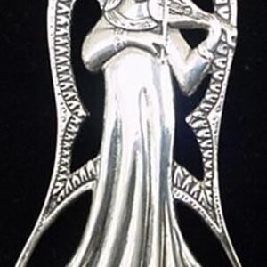Angel Musician Sterling Christmas Ornament 1990 by Hand & Hammer #1024