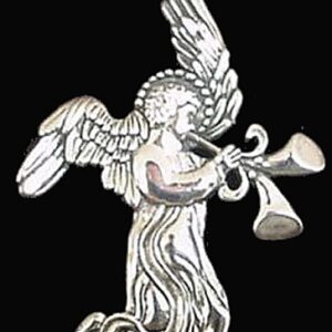 Angel Double Horn Sterling Christmas Ornament 1992 JVS Exclusive #1212
