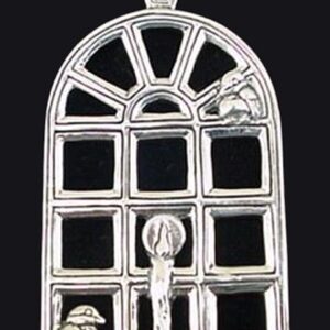 Window Candle Sterling Christmas Ornament 1993 by Hand and Hammer #1360