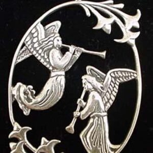 Marmion Angel Sterling Christmas Ornament 1993 Hand and Hammer #1443