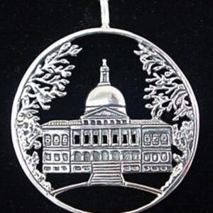 Massachusetts State House Sterling Ornament 1994 Hand & Hammer #1540