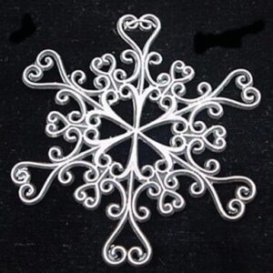 Snowflake Sterling Christmas Ornament 1986 by Hand & Hammer #1574