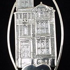 I Love San Francisco Row House 1995 Sterling Christmas Ornament #1685
