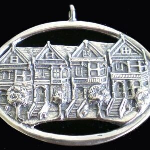 San Francisco Row Houses Painted Ladies1996 Sterling Christmas Ornament #1888