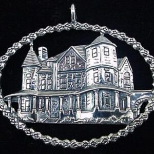 Richmond Maymont Mansion Sterling Christmas Ornament 1996 by Hand & Hammer #1938