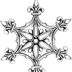 Renaissance Star Sterling Christmas Ornament 1997 by Hand and Hammer #1942