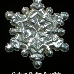 1971 Gorham Snowflake Sterling Silver Christmas Ornament 2nd Edition