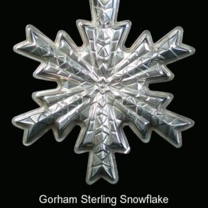 1978 Gorham Snowflake Sterling Silver Christmas Ornament 9th Edition