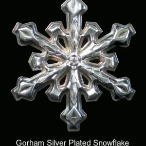 1980 Gorham Snowflake Silver Plated Christmas Ornament 11th Edition