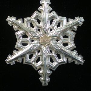 1983 Gorham Snowflake Sterling Silver Christmas Ornament 14th Edition