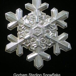 1994 Gorham Snowflake Sterling Silver Christmas Ornament 25th Edition