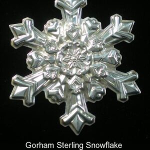 1995 Gorham Snowflake Sterling Silver Christmas Ornament 26th Edition
