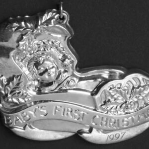 Baby's First Christmas Sterling Silver Ornament by Gorham