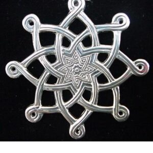 Snowflake Sterling Christmas Ornament 1997 by Hand & Hammer #1997