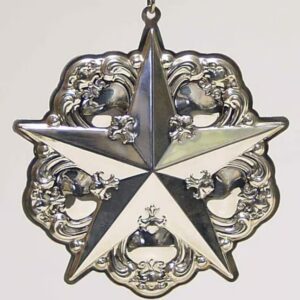 2000 Gorham Chantilly Star Sterling Silver Christmas Ornament 2nd Edition