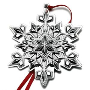 2010 Gorham Snowflake Sterling Silver Christmas Ornament 41st Edition
