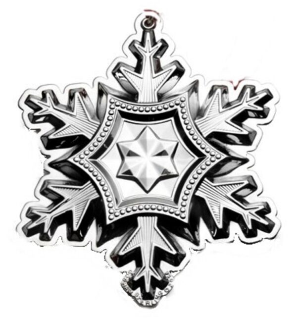 2014 Gorham Snowflake Sterling Silver Christmas Ornament 45th Edition
