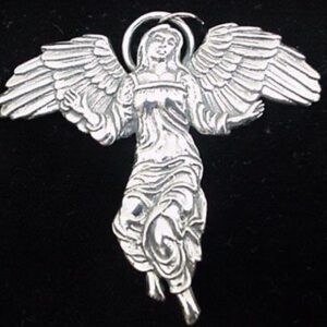 Angel of Light Sterling Christmas Ornament 1997 by Hand & Hammer #2028