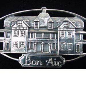 Bon Air Hotel Sterling Christmas Ornament 1997 by Hand and Hammer #2169