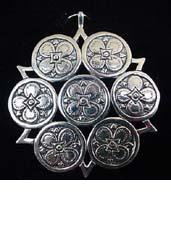 Rosette Floral Star Sterling Christmas Ornament 1998 by Hand and Hammer #2228