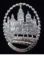 Kansas City The Plaza Sterling Christmas Ornament 1998 by Hand & Hammer #2307
