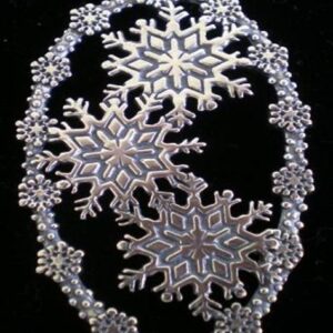 Snowflake Snowfall Sterling Christmas Ornament 1998 by Hand and Hammer #2480