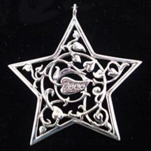 Sterling Christmas Ornament Star 2000 Hand and Hammer #2484