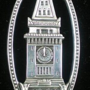 Boston Custom House Sterling Christmas Ornament 1998 by Hand and Hammer #2554