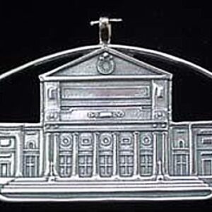 Boston Symphony Hall Sterling Christmas Ornament 2000 By Hand Hammer #2755
