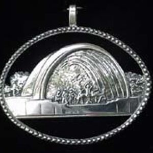 Boston Hatch Shell Sterling Christmas Ornament 2001 Hand & Hammer #2919