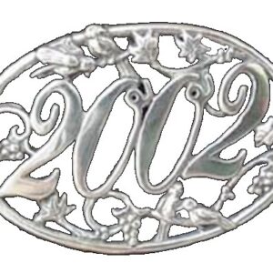 2002 Songbirds Sterling Silver Christmas Ornament #2922 by Hand & Hammer