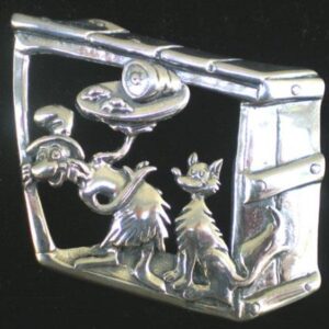 Dr. Seuss Green Eggs & Ham 2001 Sterling Christmas Ornament by Hand & Hammer #2961