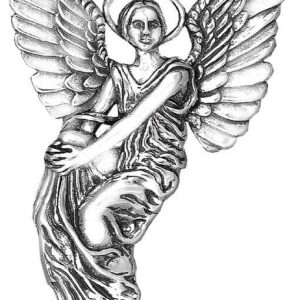 Thayer Angel Sterling Christmas Ornament #2980 Hand & Hammer 2003