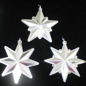 Wallace Christmas Stars Sterling Silver Ornaments Complete Set of 3