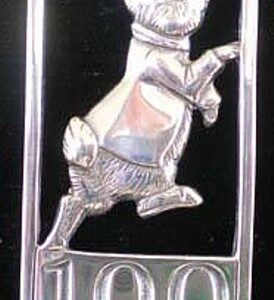 Peter Rabbit 100th Anniversary Beatrix Potter Ornament 2002 by Hand and Hammer #3000