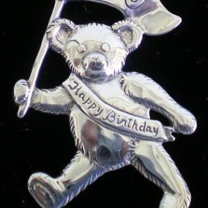 Teddy Bear 100th Sterling Christmas Ornament 2002 by Hand and Hammer #3100