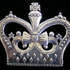 Monarch Crown Sterling Christmas Ornament #3220 by Hand & Hammer 2002