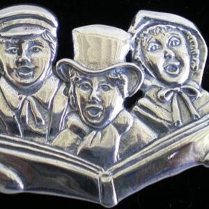 Colonial Christmas Carolers Sterling Ornament 2004 by Hand & Hammer #3265