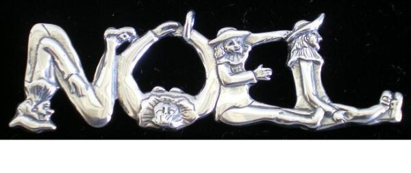 NOEL HotchPotch Sterling Silver Christmas Ornament 2003 by Hand and Hammer #3323