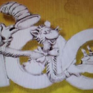 Dr. Seuss Cat in the Hat 100th Anniversary Sterling Christmas Ornament by Hand & Hammer #3448