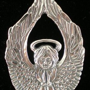 Praying Angel Sterling Christmas Ornament 2006 by Hand & Hammer #3710