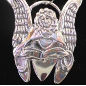 Choral Angel Sterling Christmas Ornament 2007 by Hand and Hammer #3858
